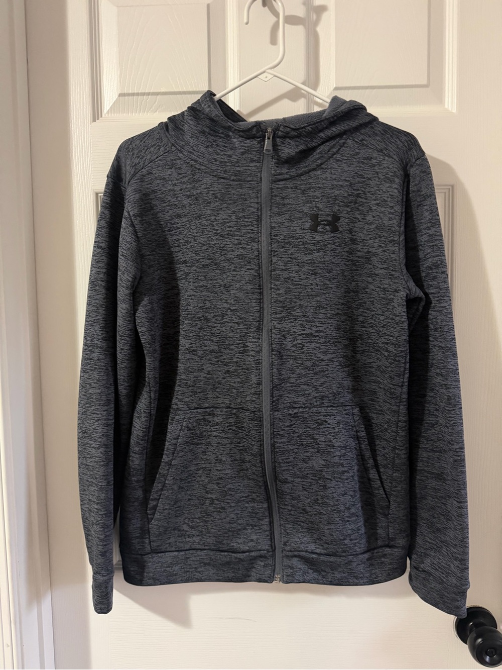 Under Armour Kids Dark Heather Gray Full-Zip Hoodie